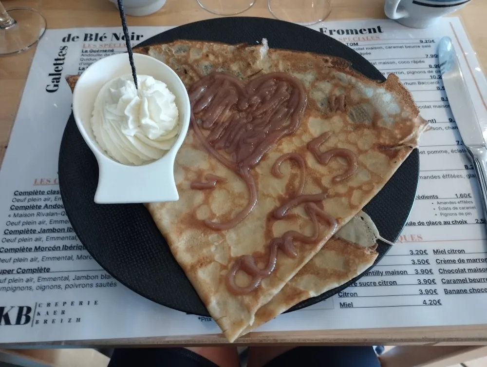 Crêpe À la Crème de Marron