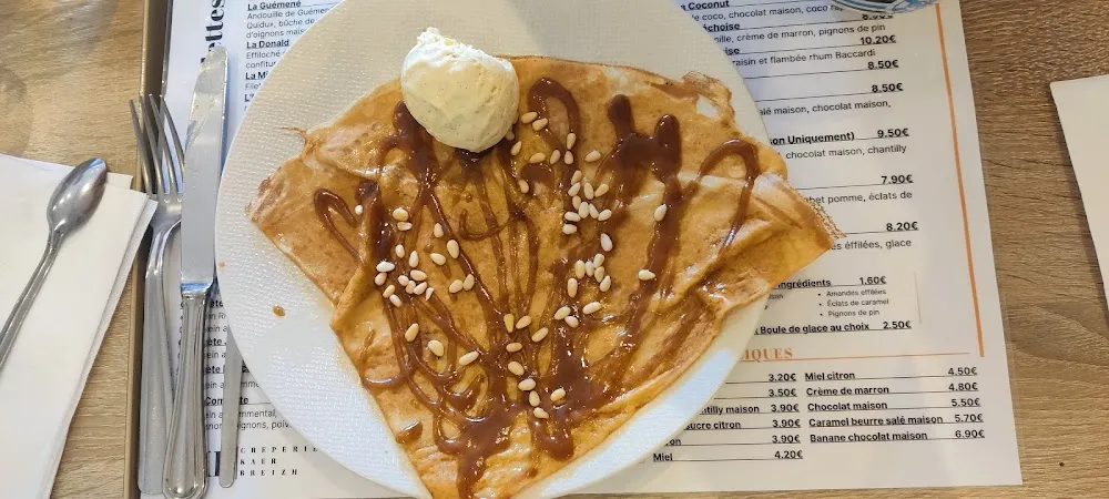Crêpe Crème de Marron Et Pignons de Pin